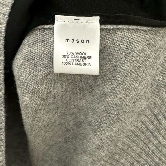 Mason Gray and Black Crew Neck Sweater - Picture 3 of 6